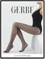 Gerbe - Elegant tights with delicate floral pattern Estampe Gerbe - Elegant tights with delicate floral pattern Estampe