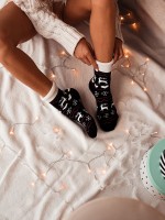 Fiore - Miękkie skarpety frotte ze świątecznym wzorem i bawełną Fiore - Miękkie skarpety frotte ze świątecznym wzorem i bawełną