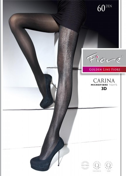 Fiore - Opaque rajstopy with trendy pattern Carina 60 DEN