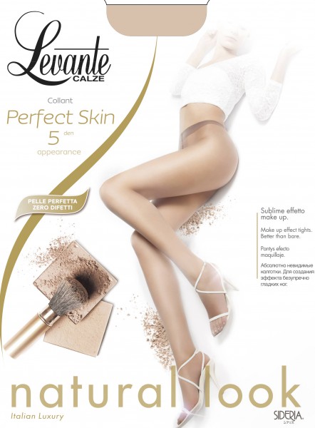Niezwykle cienkie rajstopy Perfect Skin marki Levante, 5 DEN