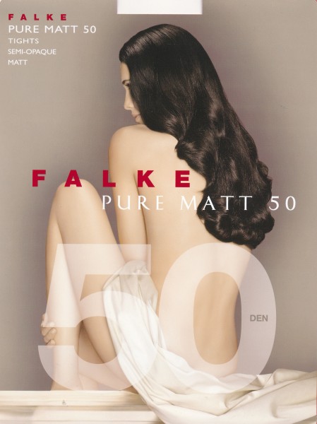 Półkryjące, niezwykle miękkie rajstopy Pure Matt 50 marki Falke