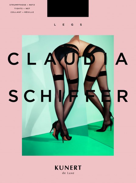 Kunert Claudia Schiffer Legs - Rajstopy ze wzorem imitującym pończochy z paskiem