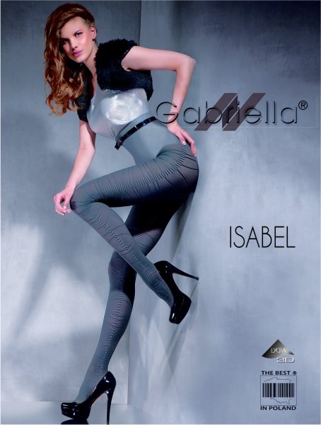 Gabriella - Opaque patterned rajstopy Isabel, 60 den
