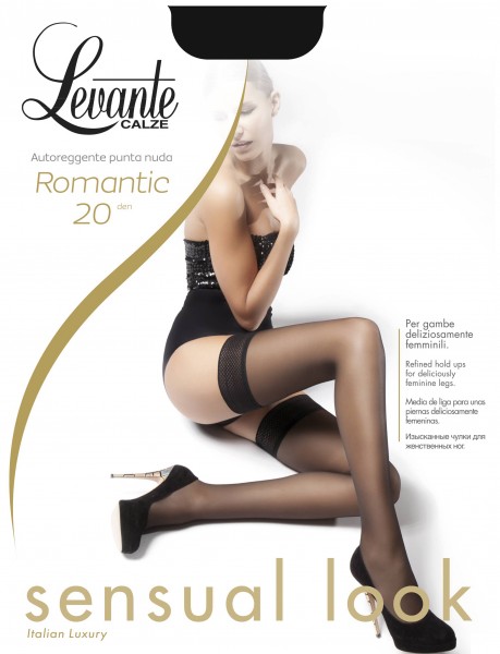 Pończochy samonośne Romantic 20 marki Levante