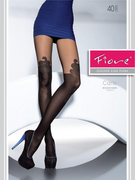 Fiore - Sophisticated mock over the knee rajstopy Carie 40 DEN