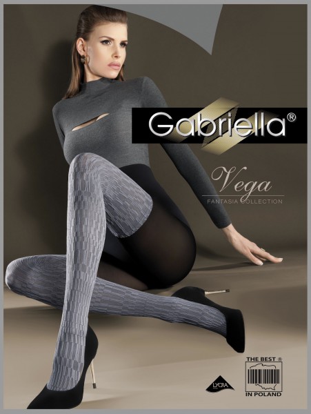 Gabriella - Stylish opaque mock over-the-knee rajstopy Vega