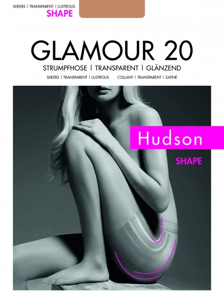 Hudson Glamour 20 Shape - Cienkie rajstopy z połyskiem modelujące sylwetkę