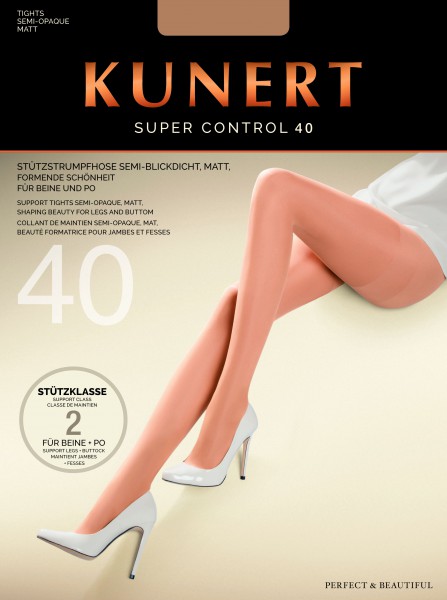 Kunert Super Control 40 - Semi-opaque support rajstopy