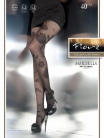 Fiore - Elegant tights with flower pattern Marisella 40 DEN Fiore - Elegant tights with flower pattern Marisella 40 DEN