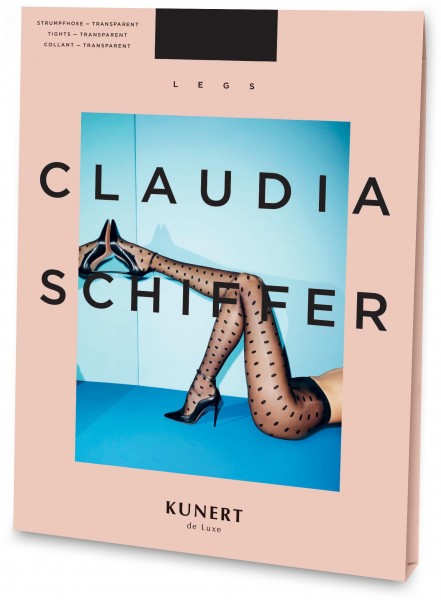 Kunert Claudia Schiffer Legs No. 1 - Rajstopy w kropki