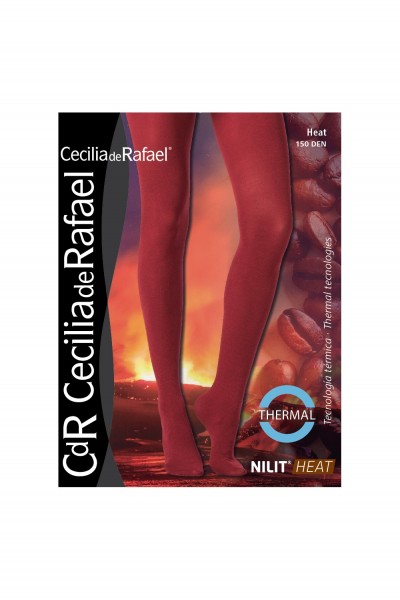 Gładkie kryjące rajstopy na zimę Heat marki Cecilia de Rafael
