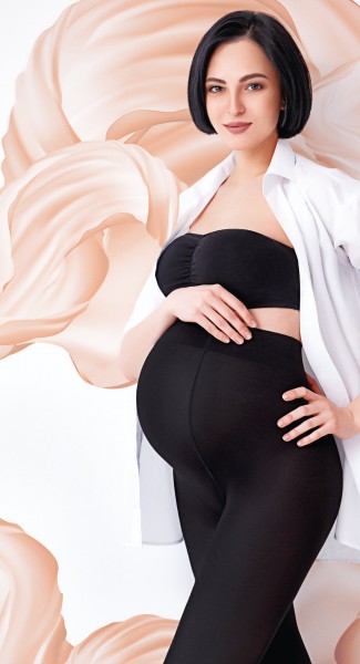 Giulia Mama Cotton 200 - Miękkie, kryjące rajstopy dla kobiet w ciąży