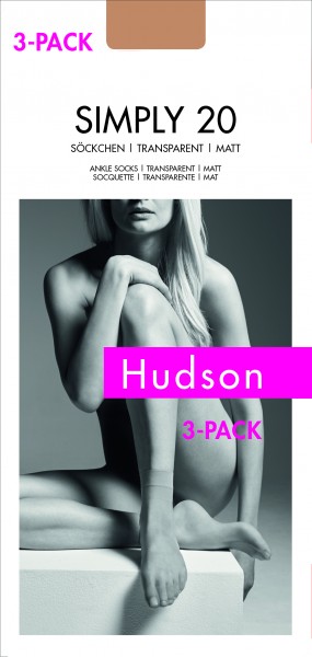 Hudson Simply 20 - Cienkie matowe skarpetki - 3 pary w opakowaniu!
