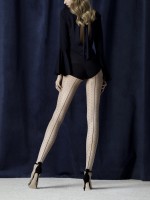 Fiore Intrigue - Cienkie rajstopy w kropki ze szwem Fiore Intrigue - Cienkie rajstopy w kropki ze szwem