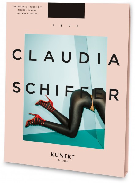Kunert Claudia Schiffer Legs Shiny Opaque - Kryjące, mocno błyszczące rajstopy