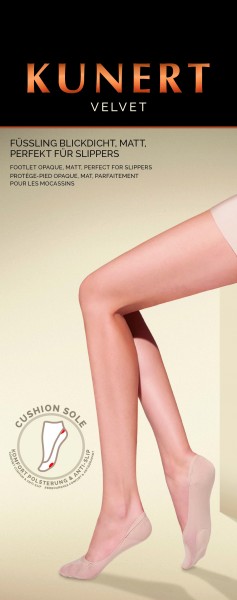 Kunert Velvet - Klasyczne stopki bez elastanu z miękką poduszeczką