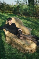 Trasparenze - Pończochy samonośne typu kabaretki z kwiatowym wzorem imitującym koronkę Trasparenze - Pończochy samonośne typu kabaretki z kwiatowym wzorem imitującym koronkę