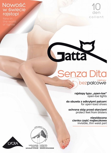 Gatta Senza Dita 10 Toeless - Rajstopy bezpalcowe