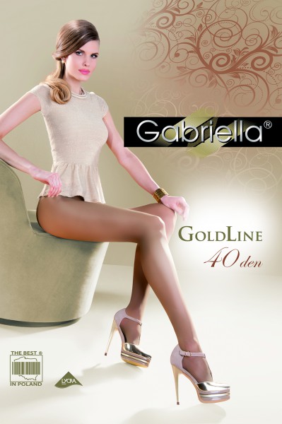 Gabriella - Klasyczne półkryjące rajstopy Gold 40