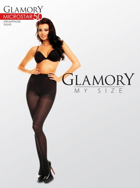 Glamory Microstar 50 - Rajstopy z microfibry w dużych rozmiarach