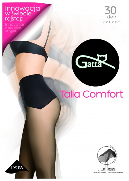 Gatta - Bezszwowe rajstopy damskie ze specjalnym wysokim, elastycznym ściągaczem