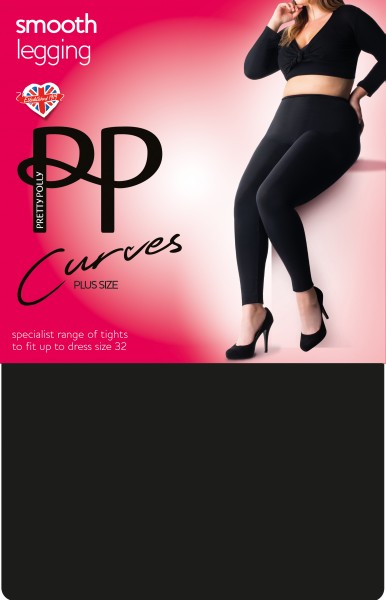 Pretty Polly Curves Smooth Leggings - Mocno kryjące legginsy dla kobiet o pełnych kształtach