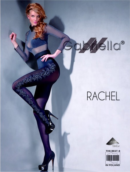 Gabriella - Opaque floral pattern tights Rachel, 60 den