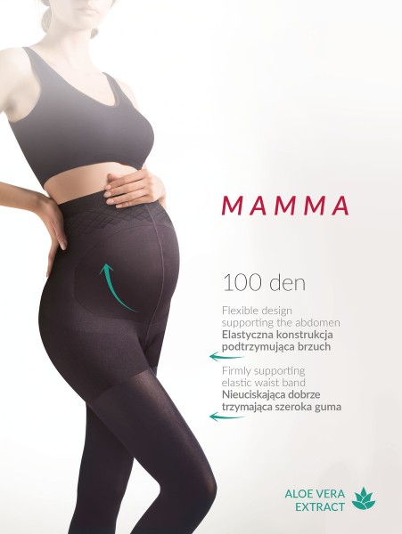 Gabriella Mamma 100 - Kryjące rajstopy ciążowe